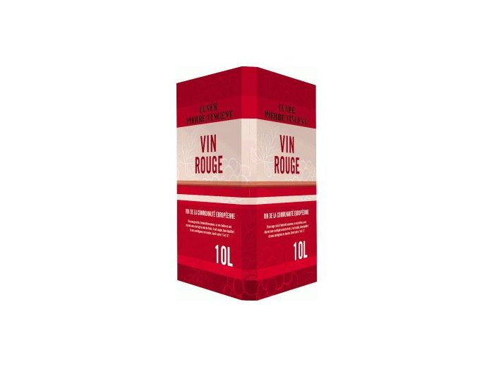 Vin Rouge Vino Box Kochwein Cuvée Pierre Vincent Assemblage de Cépas 100cl BOx10
