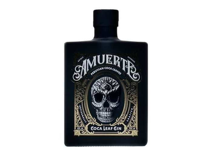 Amuerte Gin Black Bottle Coca Leaf Gin 70cl CAx6