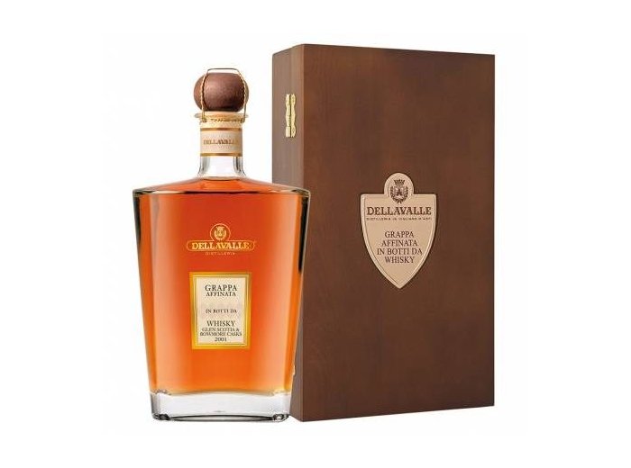 Dellavalle Grappa Whisky Cask -T- Affinata in Botti di Whisky 70cl KIx1