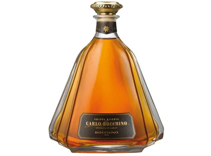 Grappa Riserva Carlo Bocchino -T- Geschenkpackung mit Gläser 70cl CAx1