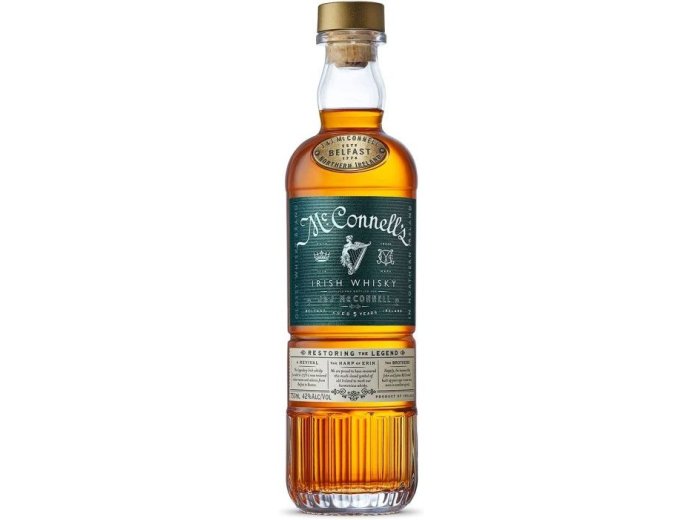McConnell's 5 Years Irish Whisky 70cl CAx6