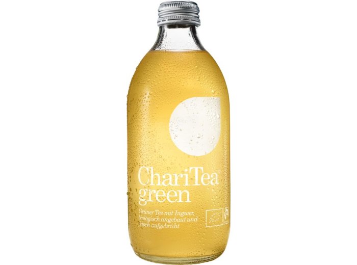ChariTea Green Bio Grüner Tee Ingwer Honig 33cl HAx20