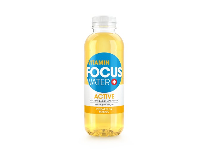 Focuswater ACTIVE Pineapple Mango gelb PET 50cl CAx12