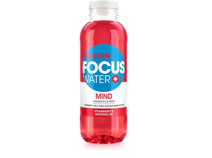 Focuswater MIND Erdbeere & Wassermelone rot PET 50cl CAx12
