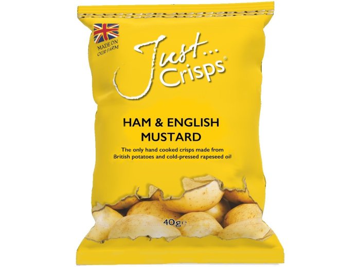 Just Crisps Ham & English Mustard 100% British Crisps CAx24