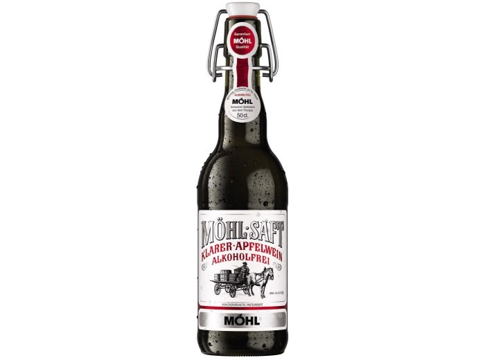 Möhl Apfelw.klar alkoholfrei Bügel 50cl HAx15