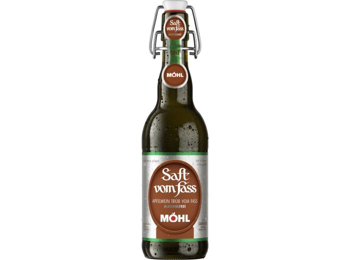Möhl Saft v.Fass alkoholf. Bügel (Trüb) 50cl HAx15