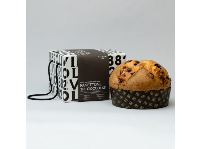 Olivieri 1882 Panettone Triple Chocolate 1000gr CAx6