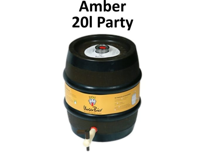 Unser Bier Amber Partyfass 20L-T- (gekühlt) 100cl FAx20