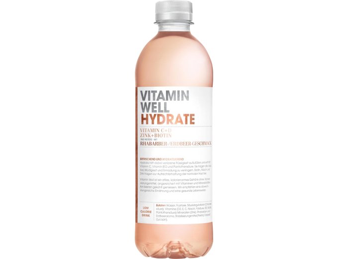 Vitamin Well HYDRATE 50 cl Rhabarber/Erdbeer-Geschmack 50cl CAx12