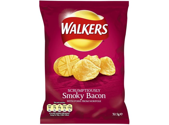 Walkers Smoky Bacon Crisps #coming soon: neu-45g Pack & neuer Preis CAx32