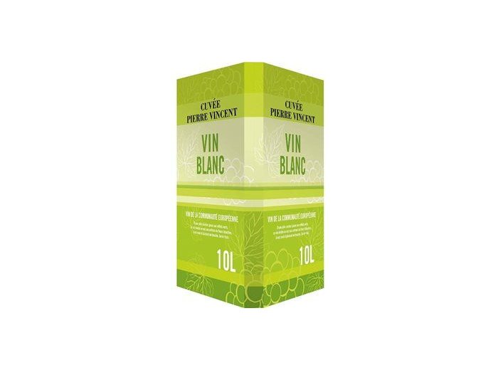 Vin Blanc Vino Box Kochwein Cuvée Pierre Vincent Assemblage de Cépas 100cl BOx10