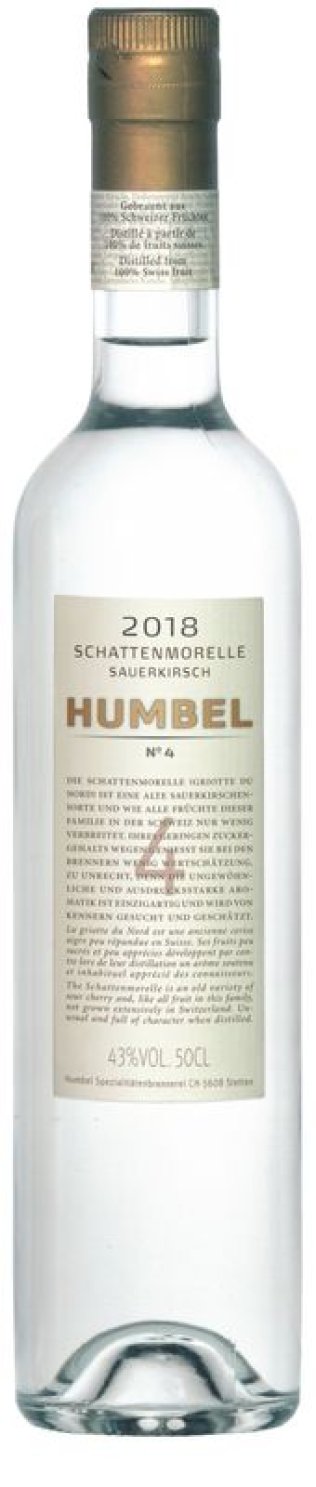 Schattenmorelle Nr.4  Sauerkirsch Sortenrein Humbel 50cl CAx3