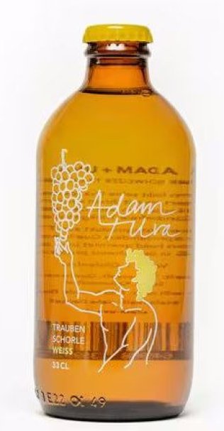 Adam+Uva WEISS Bio-Traubenschorle 33cl HAx20