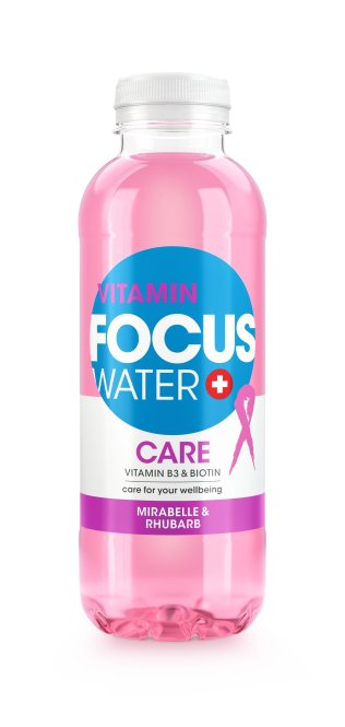 Focuswater CARE Pink Ribbon Mirabelle Rhabarber PET 50cl CAx12