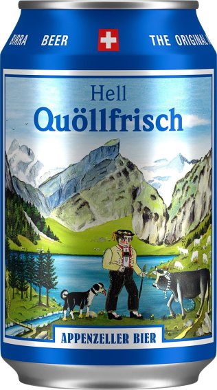 Appenzeller Quöllfrisch Dosen HELL 33cl CAx24