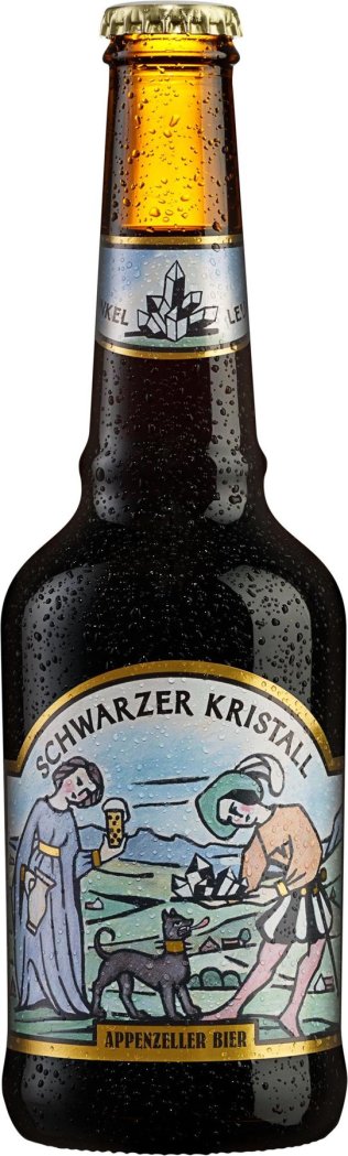 Appenzeller Schwarzer Kristall 33cl HAx20