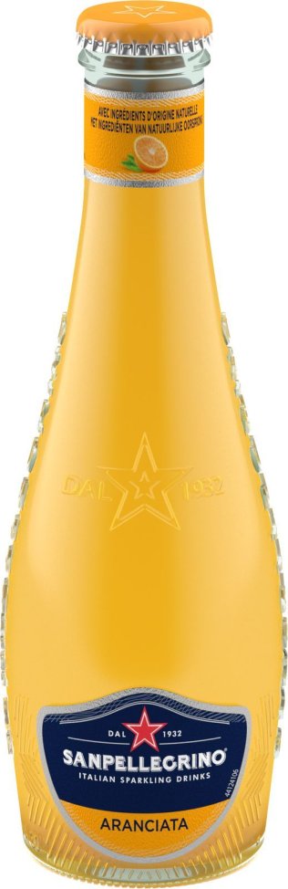 San Pellegrino Aranciata Süss/Dolce 6x4 EW oranger Deckel 20cl CAx24