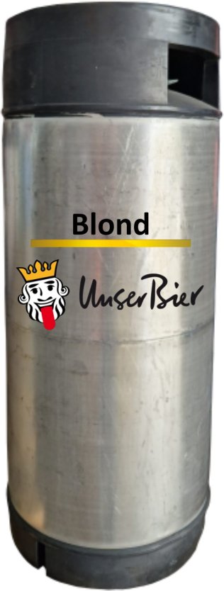 Unser Bier Naturblond Con. hell Brauner Deckel 100cl COx20