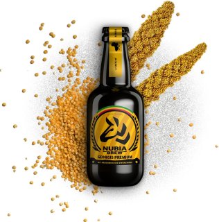 Nubia Brew Georgis Remium Bier Mini-Harass -T- 33cl HAx10
