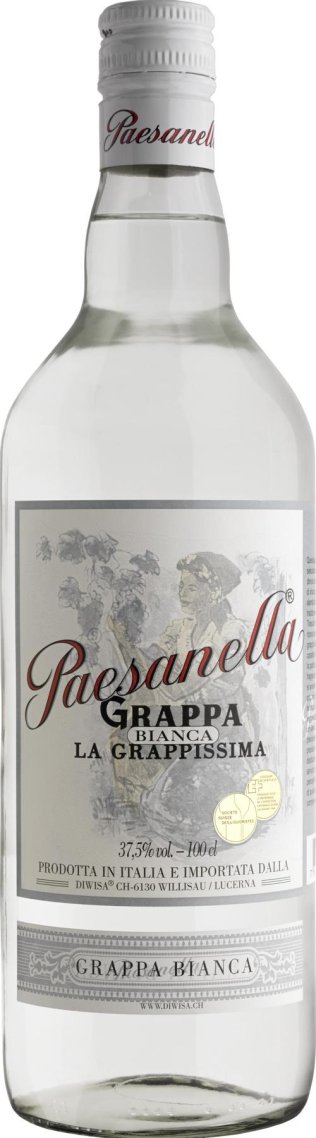 Paesanella Grappa Bianca 100cl CAx6
