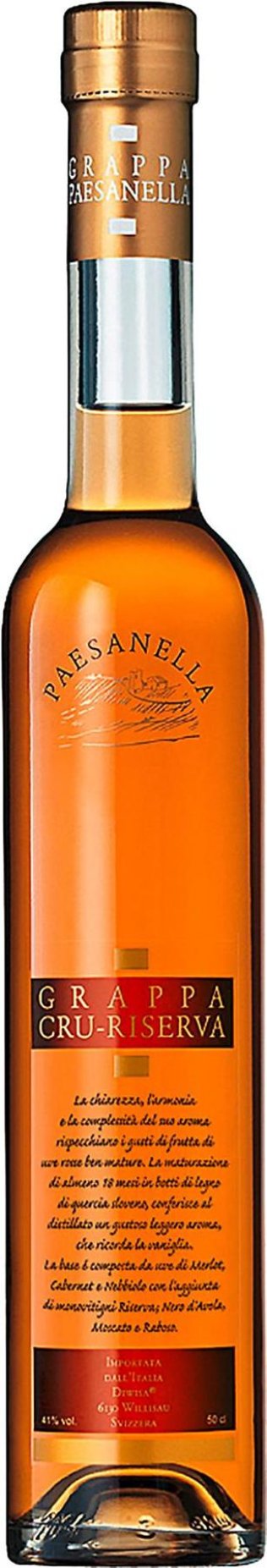 Paesanella Grappa Cru Riserva 50cl CAx6
