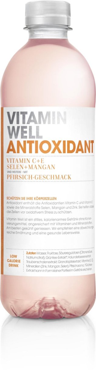 Vitamin Well ANTIOXIDANT 50 cl Pfirsich-Geschmack 50cl CAx12