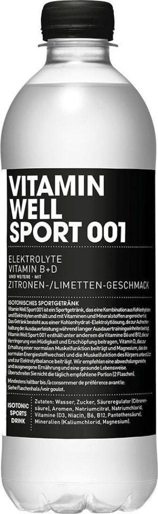 Vitamin Well Sport 001 50cl -T- 50cl CAx12