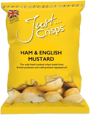 Just Crisps Ham & English Mustard 100% British Crisps CAx24