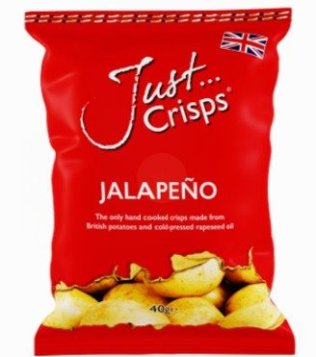 Just Crisps Jalapeno 100% British Crisps CAx24