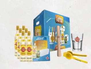 Havana Club Mojito Kit Rum Anejo 3 Anos 6 Flaschen, 6 Gläser, Stossel & Limettenpresse 420cl CAx1
