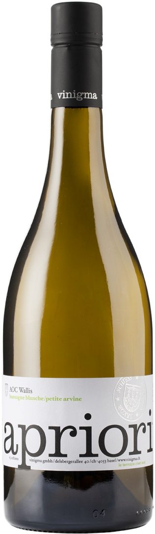 Vinigma "apriori" Humagne Blanche & Petite Arvine AOC 75cl CAx6