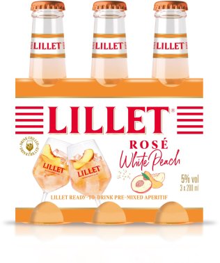 Lillet Rosé White Peach 3er Pack Ready-to-Drink Sparkling Apperitif 20cl CAx24