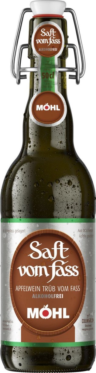 Möhl Saft v.Fass alkoholf. Bügel (Trüb) 50cl HAx15