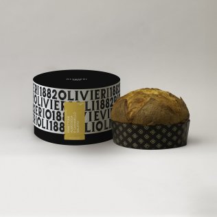Olivieri 1882 Panettone Apricot and Salted Caramel 1000gr Hat Box CAx6