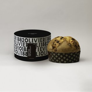 Olivieri 1882 Panettone Triple Chocolate 1000gr Hat Box CAx6