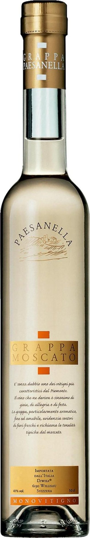 Paesanella Grappa Moscato -T- 50cl CAx6