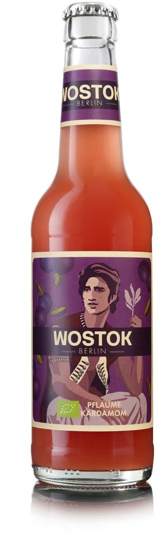 Wostok Plum-Cardamom BIO EW 33cl CAx12