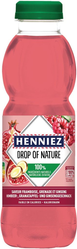 Henniez Drop of Nature Himbeer- Granatapfel- Gingergeschmack 4x6 Pk PET 50cl CAx24