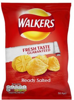 Walkers Ready Salted Crisps CAx32