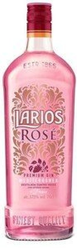 Larios Gin ROSE Premium Gin 70cl CAx6