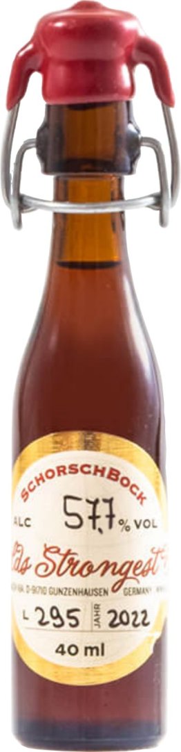 Schorschbock MINI World Strongest Beer 57% 4cl CAx24