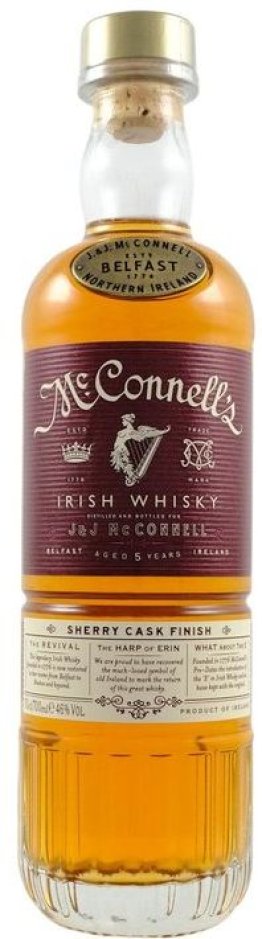 McConnell's 5 Years Irish Whisky Sherry Cask Finish 70cl CAx6