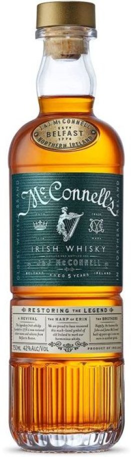 McConnell's 5 Years Irish Whisky 70cl CAx6