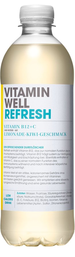 Vitamin Well REFRESH 50 cl Kiwi/Lemon 50cl CAx12