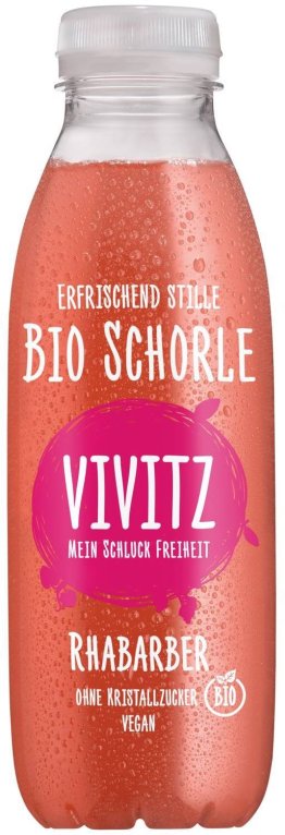 Vivitz Bio Schorle Rhabarber4x6Pk PET-T- 50cl CAx24