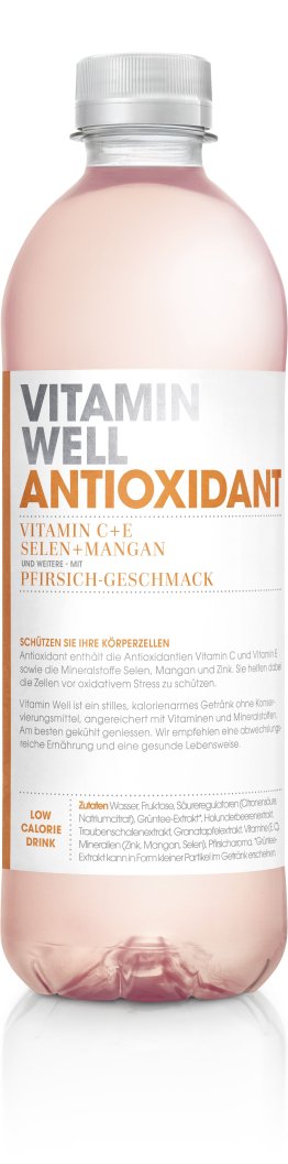 Vitamin Well ANTIOXIDANT 50 cl Pfirsich-Geschmack 50cl CAx12