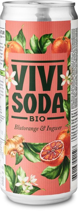 Vivi Soda Blutorange & Ingwer 0.33L Dose -T- 33cl CAx24