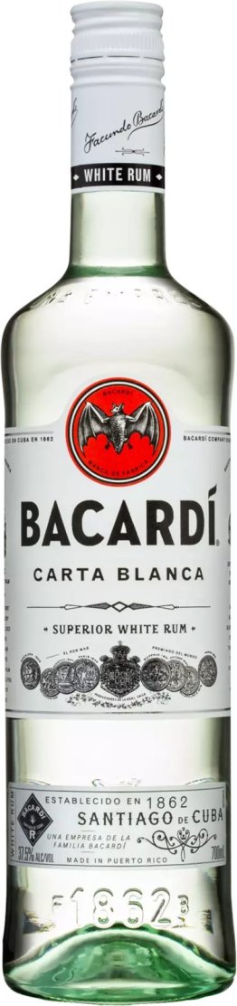 Bacardi Rum Blanca 70cl CAx6