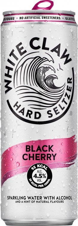 White Claw Black Cherry Hard Seltzer 33 cl Do-T- 33cl CAx12